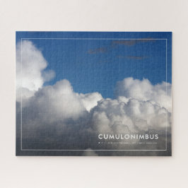 Quebra-cabeça Nuvens Fluffy num Céu Azul Ceruliano