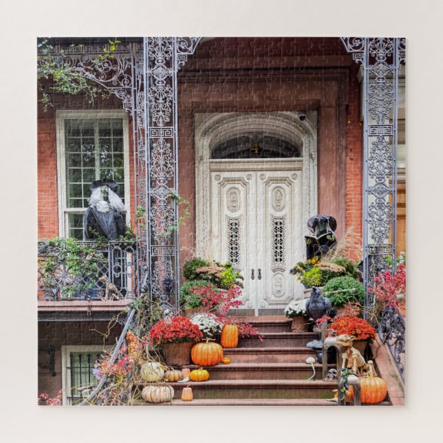 Quebra-cabeça NYC Halloween Door (Vertical)