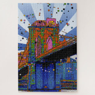Quebra-cabeça NYC Psicedélico: Ponte Brooklyn nº 2