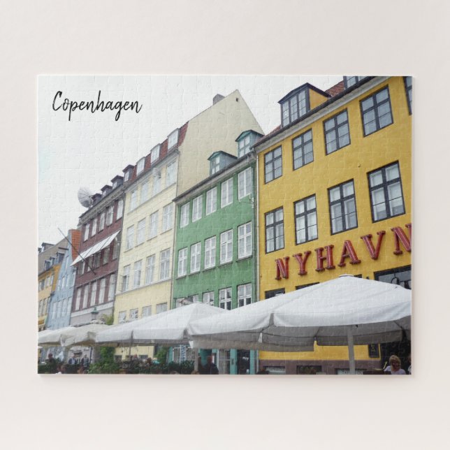 Quebra-cabeça Nyhavn Copenhague (Horizontal)