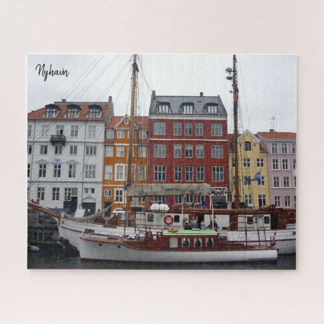 Quebra-cabeça nyhavn denmark (Horizontal)