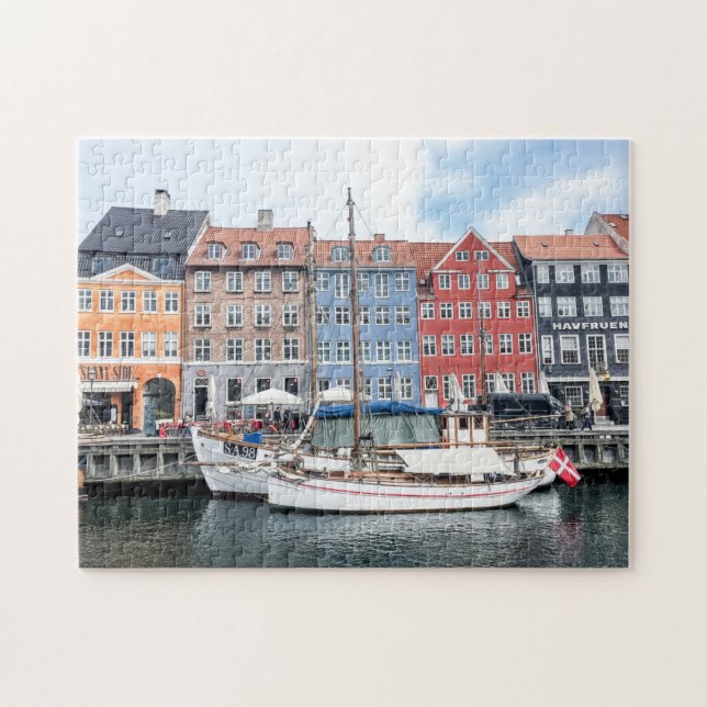 Quebra-cabeça Nyhavn Harbor (Horizontal)