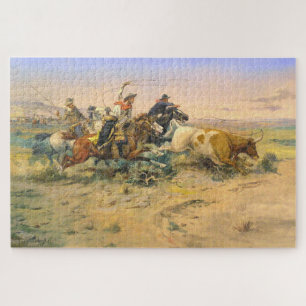 Quebra-cabeça O Abandonador da Manada C M Russell 1897
