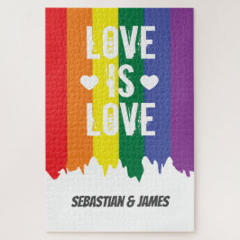 Quebra-cabeça O amor é amor, orgulho gay LGBT, arco-íris persona