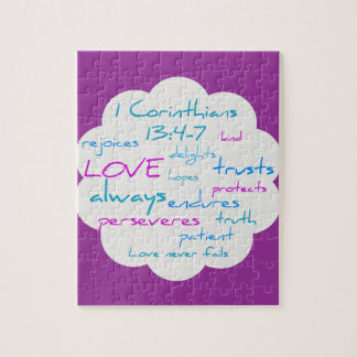 Quebra-cabeça O amor é paciente, amor é amável