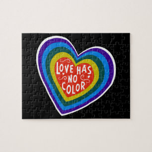 Quebra-cabeça O amor não tem nenhuns anti-racismo/discriminaç