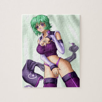 Quebra-cabeça O Anime cobre acima a menina