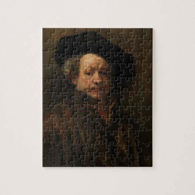 Quebra-cabeça O autorretrato de Rembrandt van Rijn é arte (Vertical)