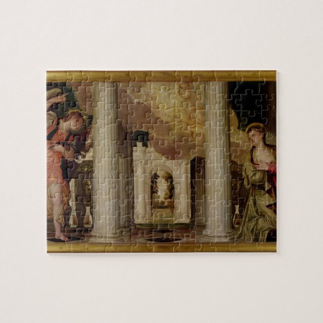 Quebra-cabeça O aviso, c.1551-53 (óleo em canvas) (Horizontal)