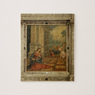 Quebra-cabeça O aviso de Malchiostro, c.1520 (óleo no painel