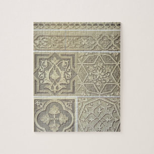 Quebra-cabeça O azulejo árabe projeta (o litho da cor)
