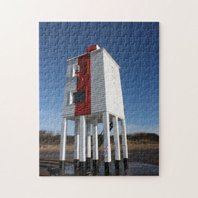 Quebra-cabeça O baixo farol, Burnham no mar, Somerset, Reino (Vertical)