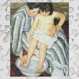 Quebra-cabeça O Banho de Criança por Mary Cassatt Impressionismo