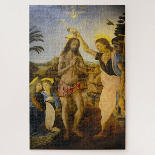 Quebra-cabeça O batismo do Cristo - Uma colaboração renascentist