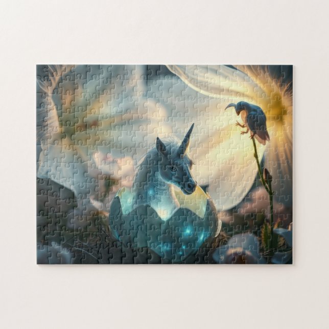 Quebra-cabeça O bebê Unicorn (Horizontal)
