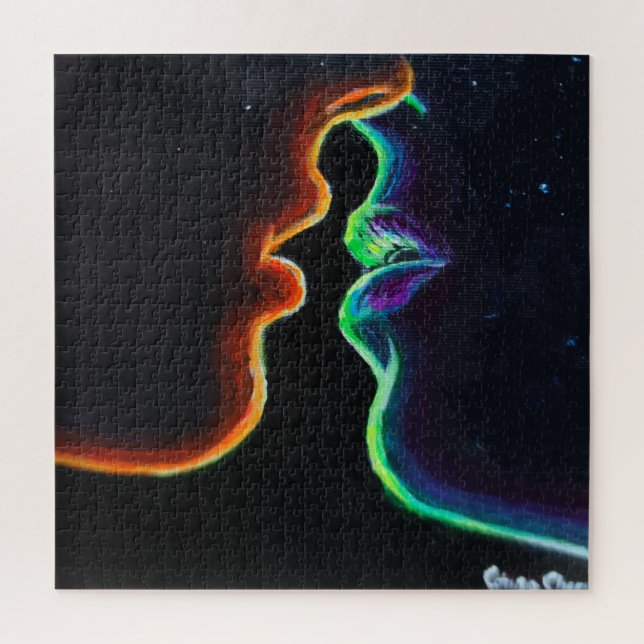 Quebra-cabeça O beijo (Vertical)