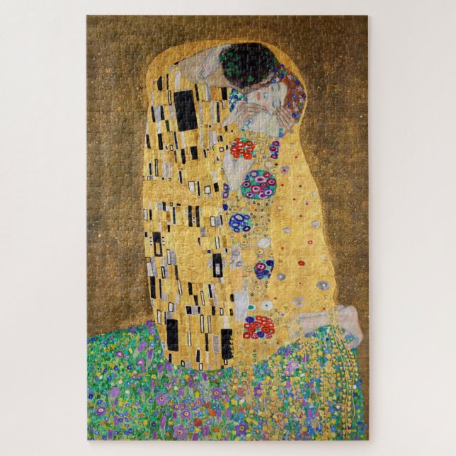 Quebra-cabeça O Beijo de Gustav Klimt Puzzle  (Vertical)