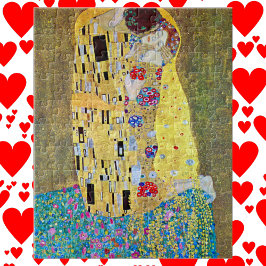 Quebra-cabeça O Beijo de Gustav Klimt, Vintage Art Nouveau