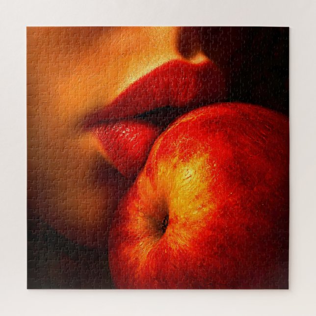Quebra-cabeça O Beijo de Nectarina – Um Retrato Íntimo (Vertical)
