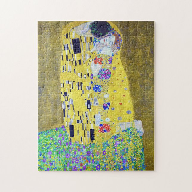 Quebra-cabeça O Beijo, Gustav Klimt (Vertical)
