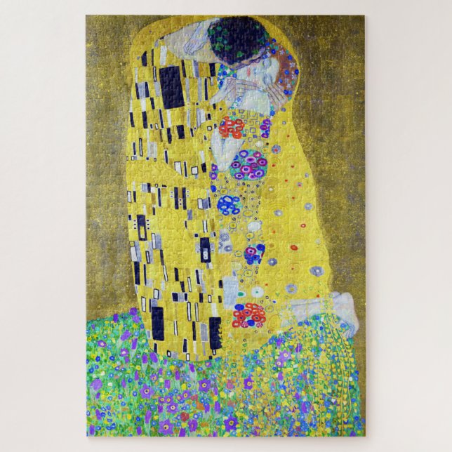 Quebra-cabeça O Beijo, Gustav Klimt (Vertical)