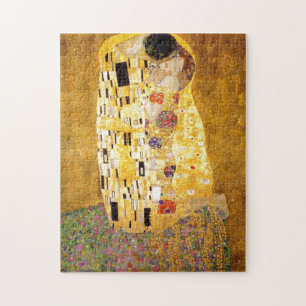 Quebra-cabeça O Beijo Gustav Klimt Pinting Art Video (Imagem de