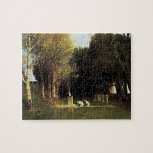 Quebra-cabeça O Bosque Sagrado por Arnold Bocklin, Arte Antigo
