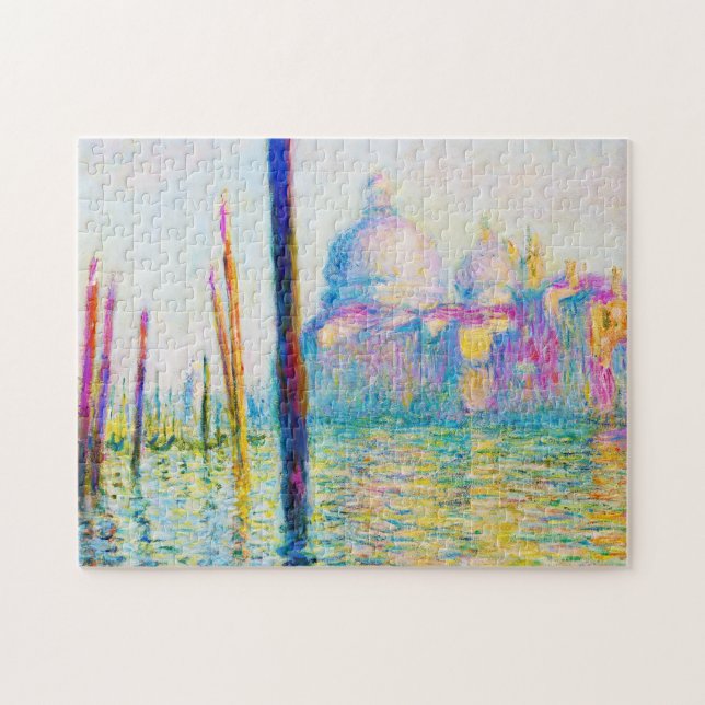 Quebra-cabeça O canal grande em Veneza Claude Monet (Horizontal)