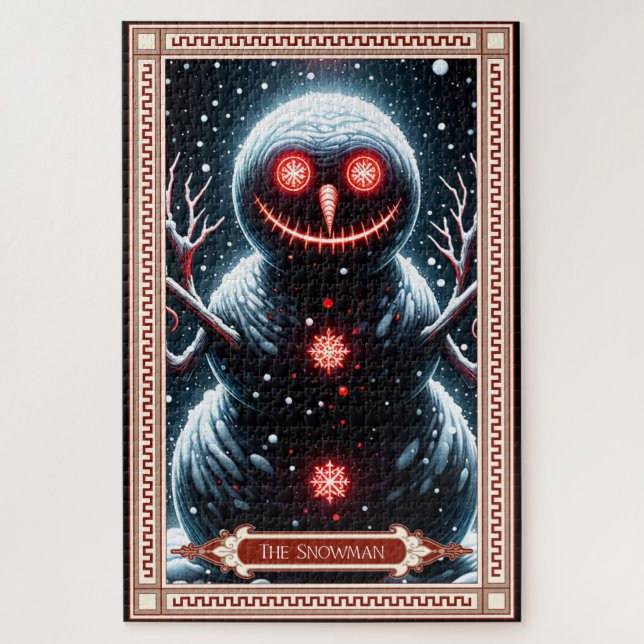 Quebra-cabeça O Cartão Tarot de Snowman (Vertical)