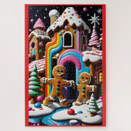 Quebra-cabeça O Casal de Biscoito de Natal