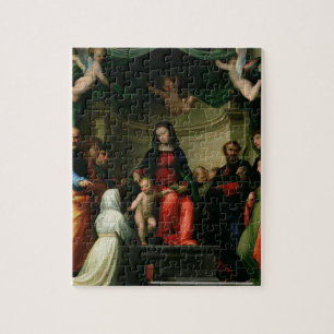Quebra-cabeça O casamento místico de St. Catherine de Siena com