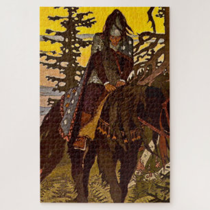 Quebra-cabeça “O Cavaleiro Negro” por Ivan Bilibin