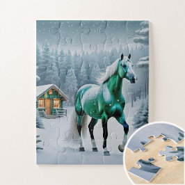 Quebra-cabeça O Cavalo Verde Encantado