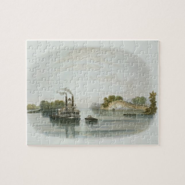 Quebra-cabeça O Caverna-em-Rock, vista no Ohio, chapeia 7 de (Horizontal)