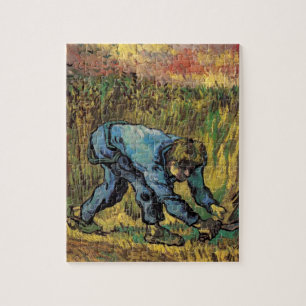 Quebra-cabeça O Ceifeiro com Foice por Vincent van Gogh