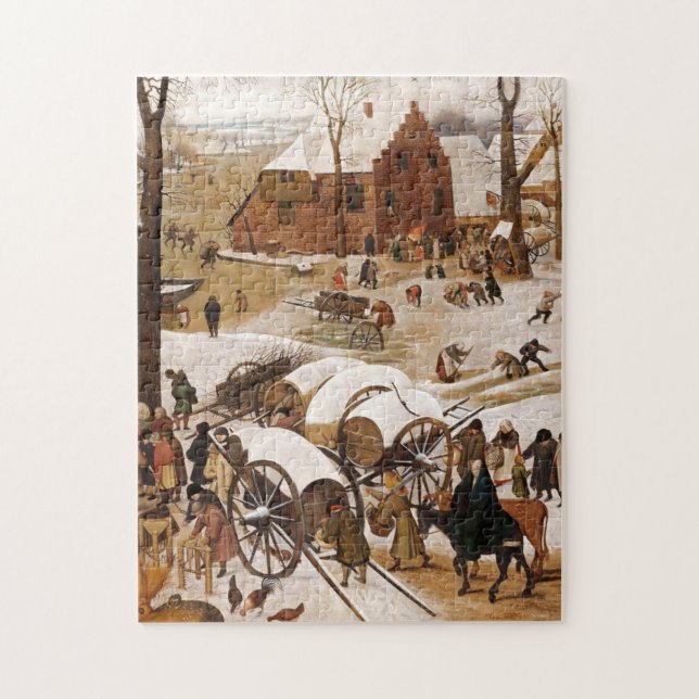 Quebra-cabeça O Censo Em Bethlehem Pieter Bruegel (Vertical)