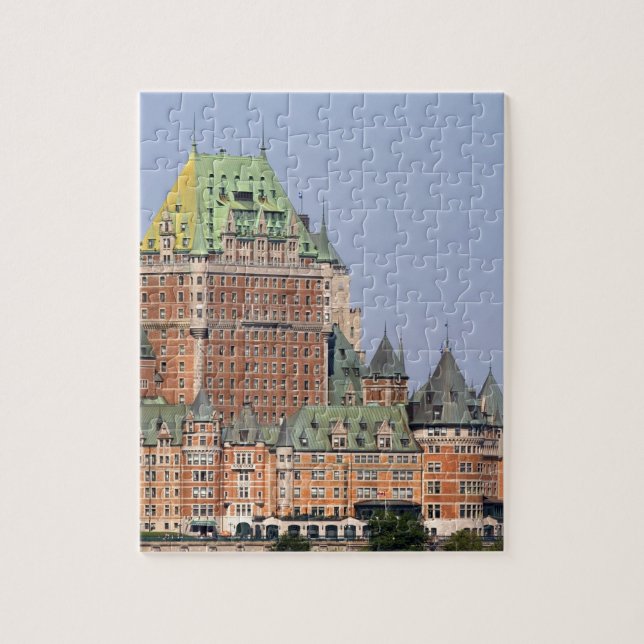 Quebra-cabeça O Chateau Frontenac na cidade de Quebec, Canadá. (Vertical)
