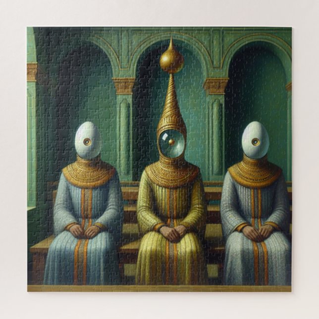 Quebra-cabeça O chefe da tribo e seus dois conselheiros (Vertical)