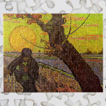Quebra-cabeça O chuveiro de Vincent van Gogh<br><div class="desc">O Sower de Vincent van Gogh é um retrato típico de apos impressionismo de arte que aparece no dia a dia com um camponês trabalhando com sua fazenda plantando sementes nos campos no pôr do sol. Sobre o artista: Vincent Willem van Gogh era um pintor do Post Impressionista cujo trabalho...</div>