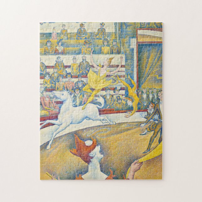 Quebra-cabeça O Circo, Le Cirque, 1891, de Georges Seurat (Vertical)