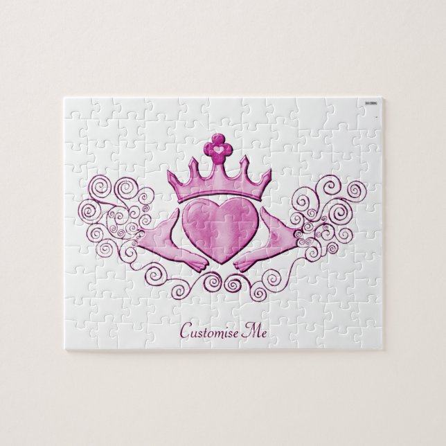 Quebra-cabeça O Claddagh (Rosa) (Horizontal)