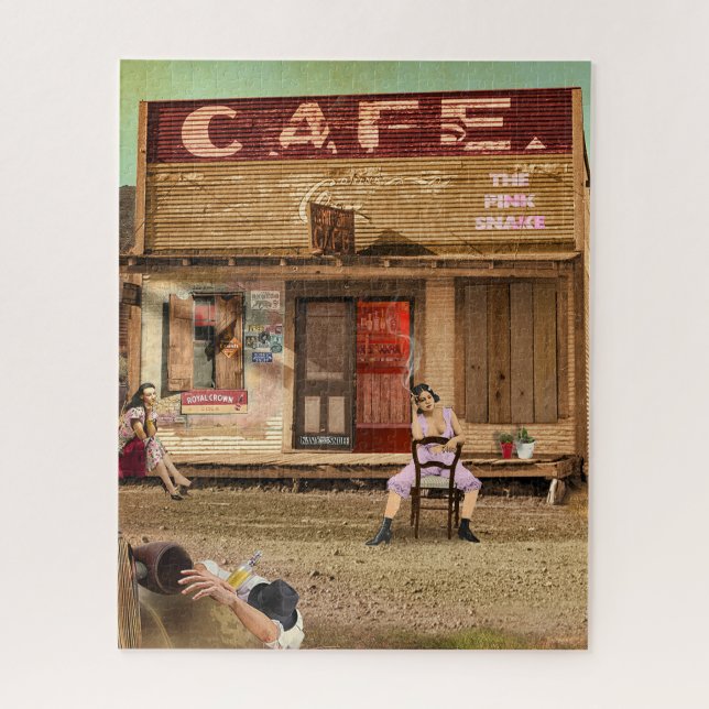 Quebra-cabeça O Cobra rosa (Vertical)