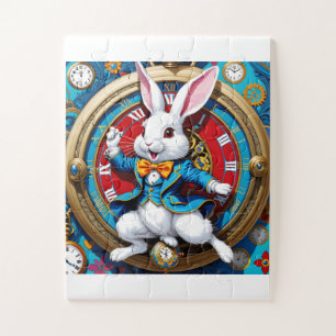 Quebra-cabeça O Coelho Branco de Alice no País das Maravilhas