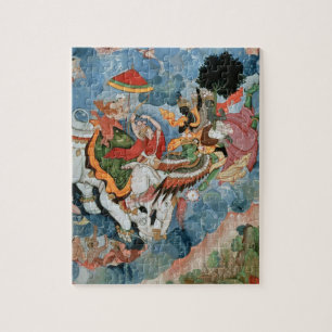 Quebra-cabeça O combate de Krishna com Indra, c.1590