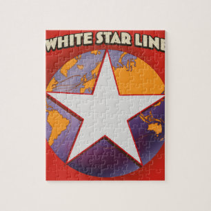 Quebra-cabeça O comercial da linha White Star. Puz do serrote