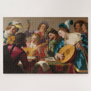 Quebra-cabeça O concerto de Gerrit van Honthorst 1623