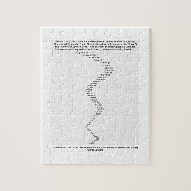 Quebra-cabeça O conto do rato pelo país das maravilhas de Lewis (Vertical)