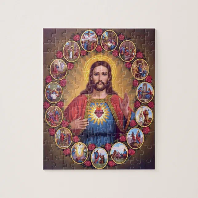 Quebra-cabeça Coração de Jesus de 165 peças - Rei do Pendrive