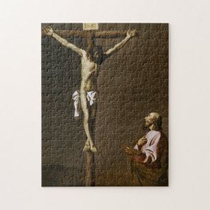 Quebra-cabeça O Cristo Crucificado com um Pintor