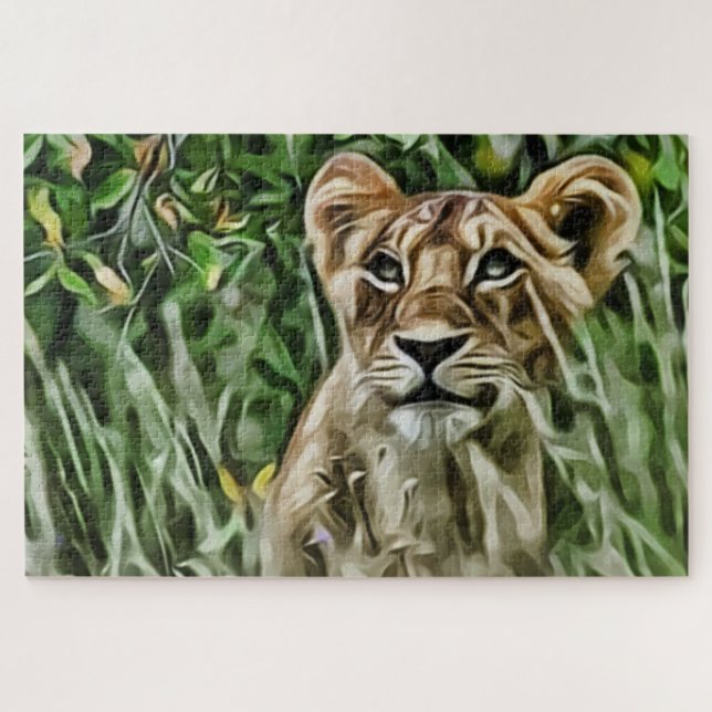 Quebra-cabeça O Cubo do Leão (Horizontal)